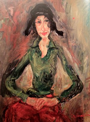 Chaim Soutine La femme en vert Wandbild