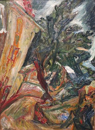 Chaim Soutine Landscape with Figures Wandbild