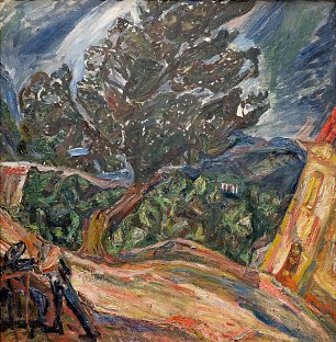 Chaim Soutine Le Gros arbre bleu Wandbild