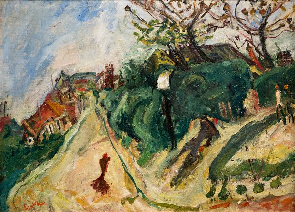 Chaim Soutine Paysage avec personnage Wandbild