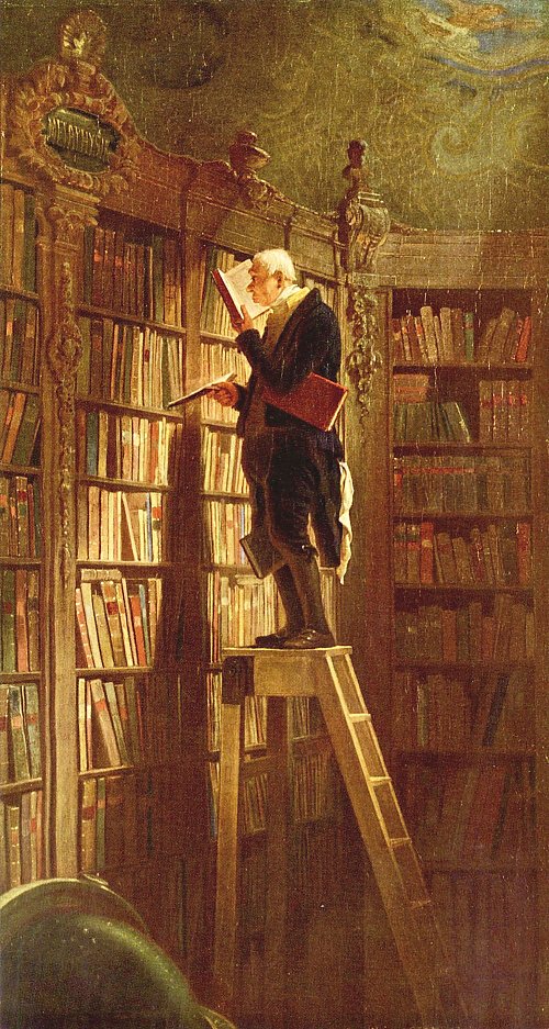 Carl Spitzweg Der Buecherwurm Wandbild