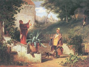 Carl Spitzweg Der Jugendfreund Wandbild