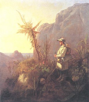 Carl Spitzweg Der Naturforscher in den Tropen Wandbild
