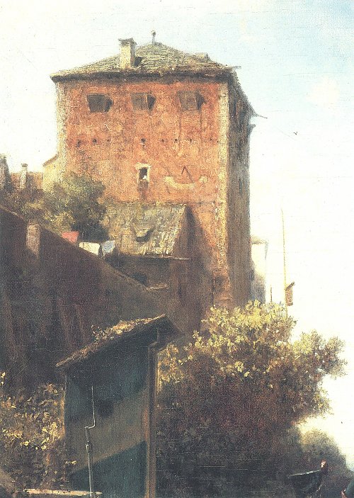 Carl Spitzweg Der Wachposten Detail Wandbild