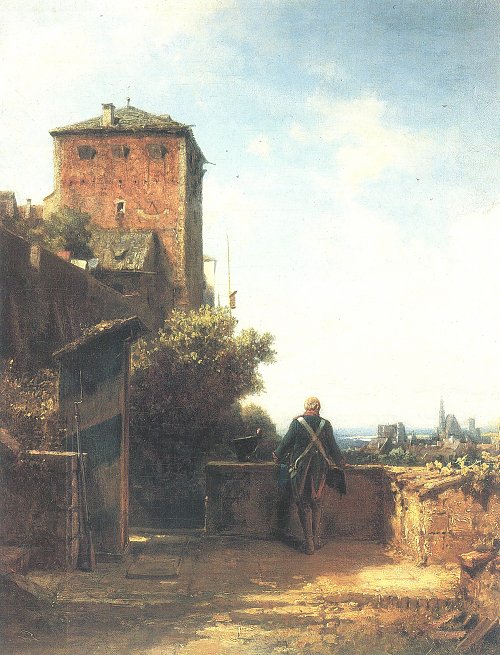 Carl Spitzweg Der Wachposten Wandbild