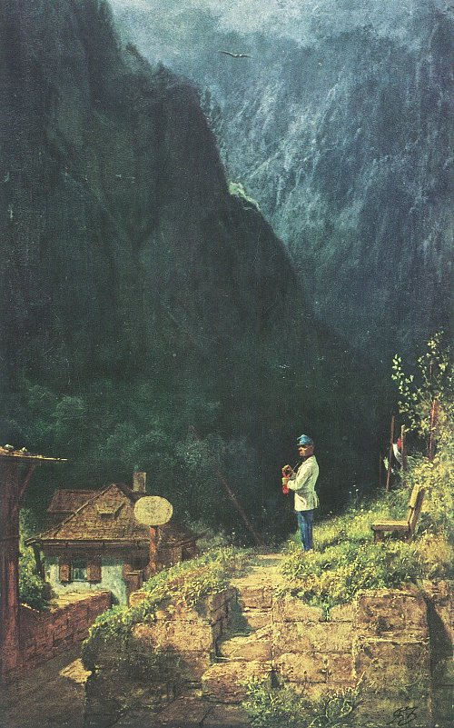 Carl Spitzweg Der schlafende Wachposten Wandbild