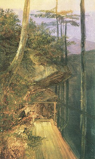 Carl Spitzweg Farbstudie der Via Mala Wandbild