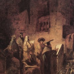 Carl-Spitzweg-In-der-Synagoge