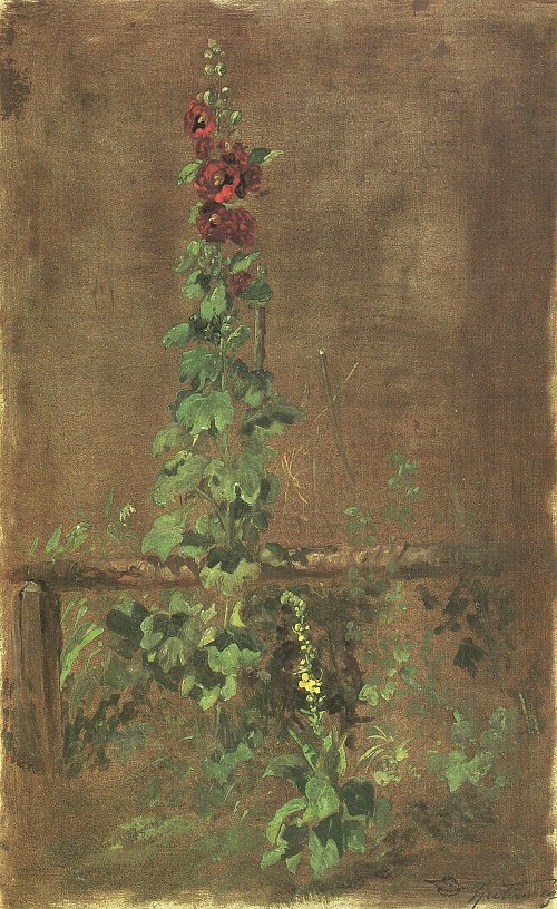 Carl Spitzweg Malvenstaude Wandbild