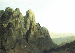 Carl Spitzweg Morgengrauen im Karwendel Wandbild