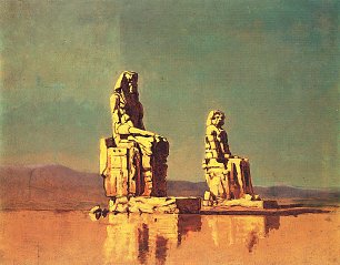 Carl Spitzweg aegyptische Denkmaeler Wandbild