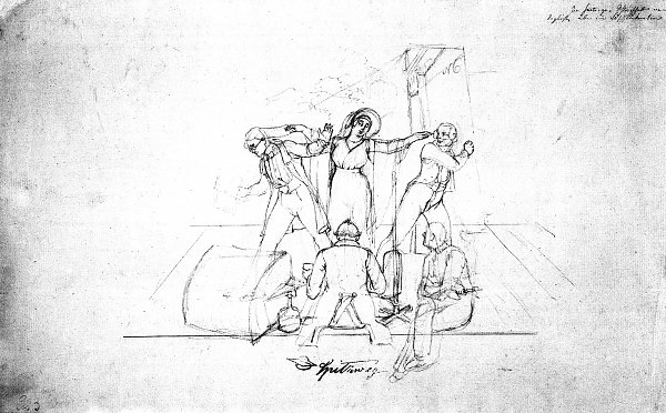 Carl Spitzweg Die Theaterprobe Wandbild