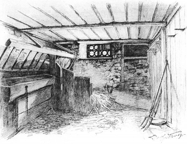 Carl Spitzweg Stallinneres in Partenkirchen Wandbild