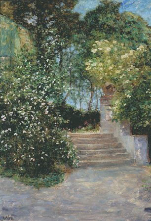 Wilhelm Steinhausen Eingang zum Garten Wandbild