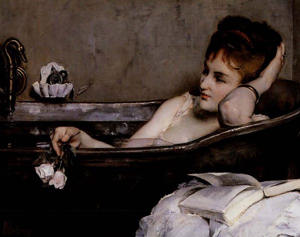 Alfred Stevens Badewanne Wandbild