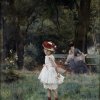 Alfred-Stevens-Das-Maedchen-mit-Enten