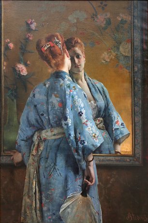 Alfred Stevens Die Japanisch Pariserin Wandbild