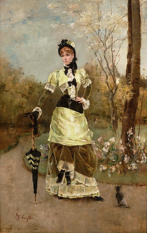 Alfred Stevens Die Pariserin Wandbild