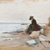 Alfred-Stevens-Maler-am-Strand
