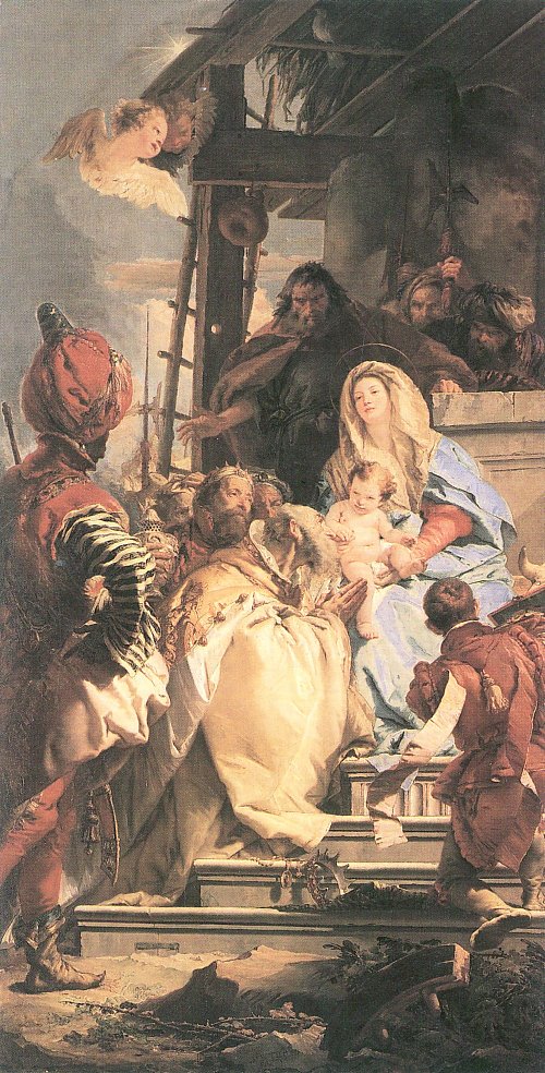 Tiepolo Anbetung der Heiligen Drei Koenige Wandbild