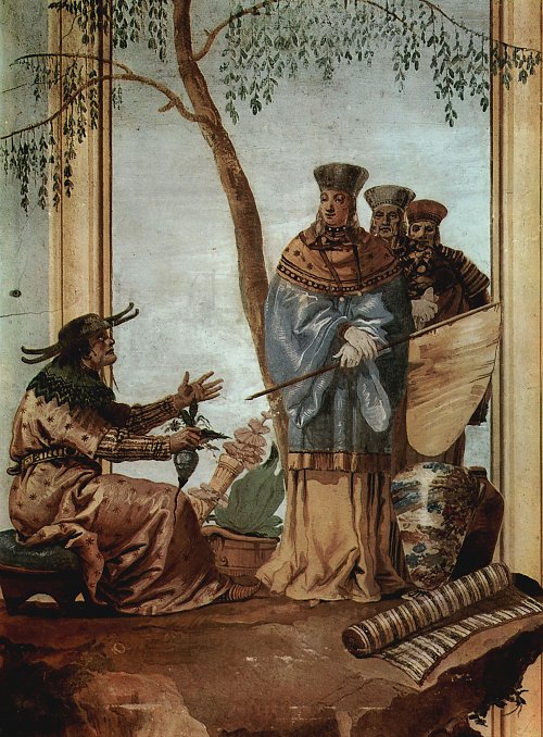 Tiepolo Chinesischer Prinz beim Wahrsager Wandbild