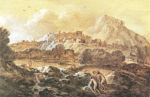 Tiepolo Die Hochzeit des Pulcinella Wandbild