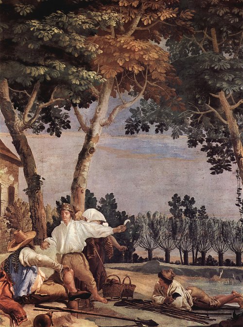 Tiepolo Villa Valmarana Ruhepause der Bauern Wandbild