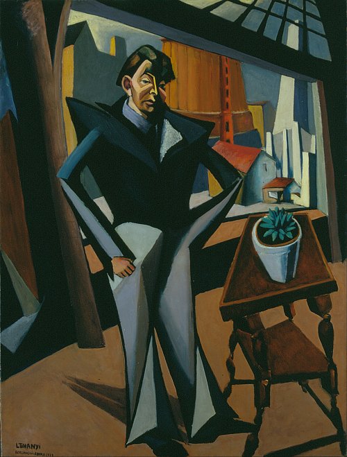 Lajos Tihanyi Man Standing at a Window Wandbild