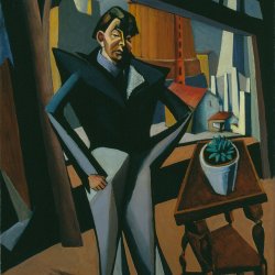 Lajos-Tihanyi-Man-Standing-at-a-Window