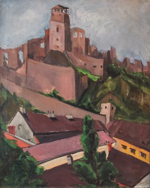 Lajos Tihanyi The Castle of Trencsen Wandbild