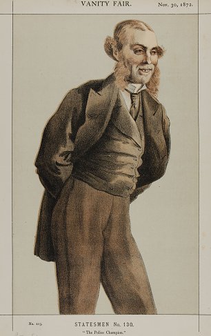 James Tissot Caricature of Mr Roger Eykyn Liberal MP for Windsor Wandbild