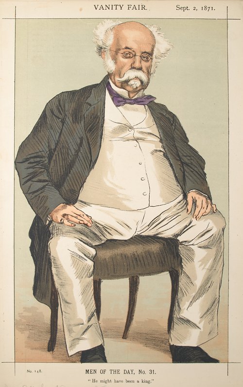 James Tissot Caricature of The Duke of Saldanha Wandbild