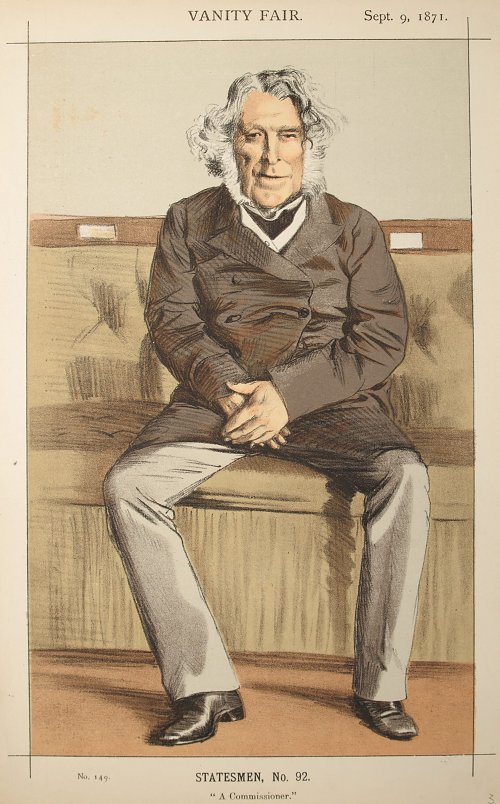 James Tissot Caricature of The Rt Hon Russell Gurney Wandbild
