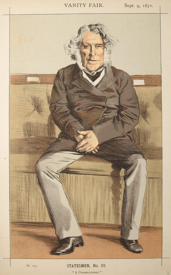 James Tissot Caricature of The Rt Hon Russell Gurney