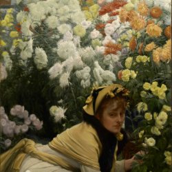 James-Tissot-Chrysanthemums