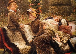 James Tissot Garden Bench Wandbild