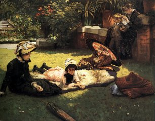 James Tissot In the Sunshine Wandbild