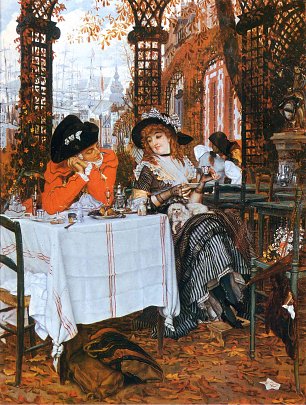 James Tissot Le dejeuner Wandbild