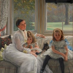 James-Tissot-Portrait-of-Mrs-Catherine-Smith-Gill-and-Two-of-her-Children