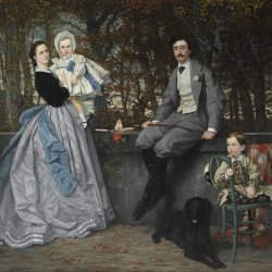 James-Tissot-Portrait-of-the-Marquis-and-Marchioness-of-Miramon-and-their-children