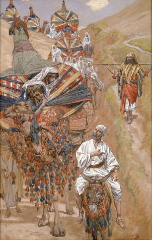 James Tissot Rebecca Meets Isaac by the Way Wandbild