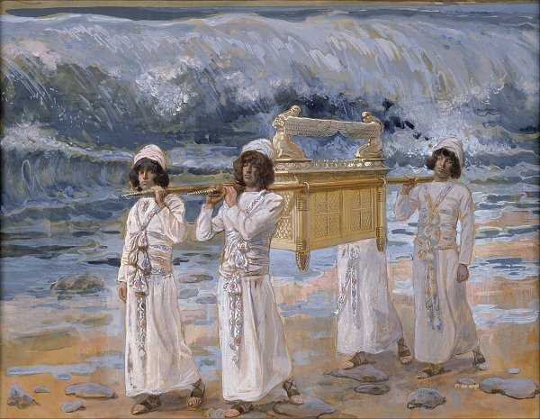 James Tissot The Ark Passes Over the Jordan Wandbild