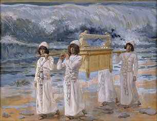James Tissot The Ark Passes Over the Jordan Wandbild