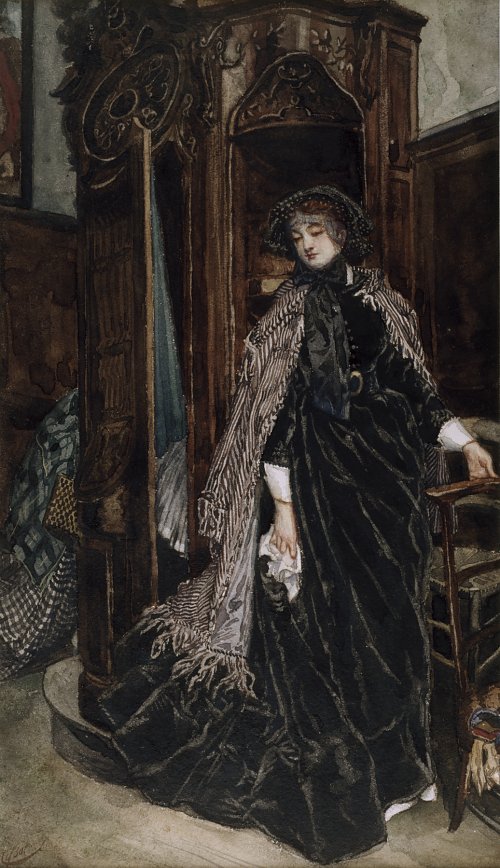 James Tissot The Confessional Wandbild