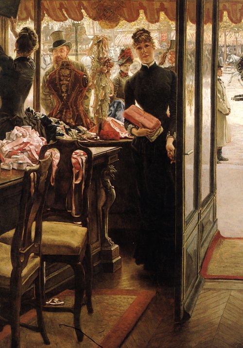 James Tissot The Shop Girl Wandbild