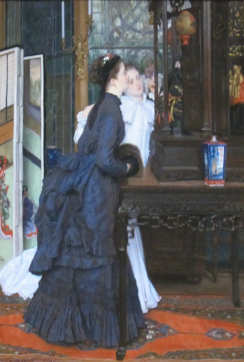 James Tissot Young Ladies Admiring Japanese Objects Wandbild