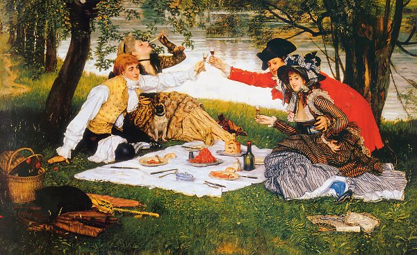 James Tissot la partie carree Wandbild