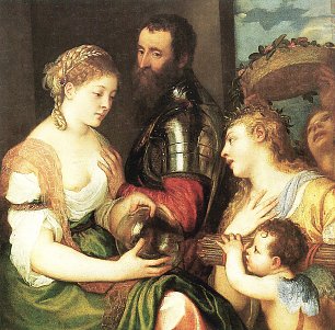 Tizian Allegorie der Ehe Wandbild