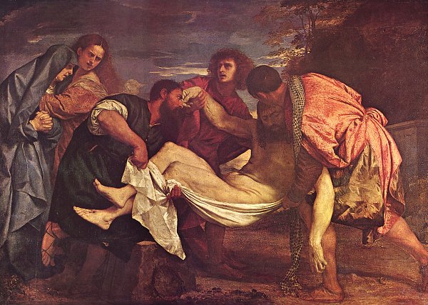 Tizian Grablegung Christi Wandbild