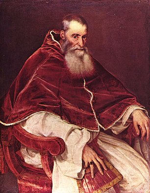 Tizian Portrait Paul III Wandbild